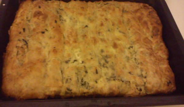 Лесна баница със сирене и спанак