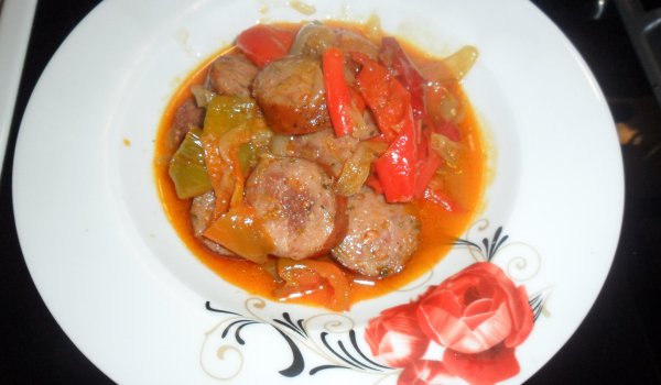 Лесна кавърма с наденица