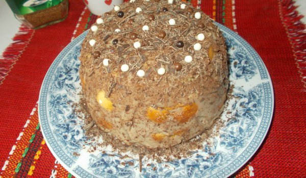 Лесна тортичка с козуначени кифлички без печене