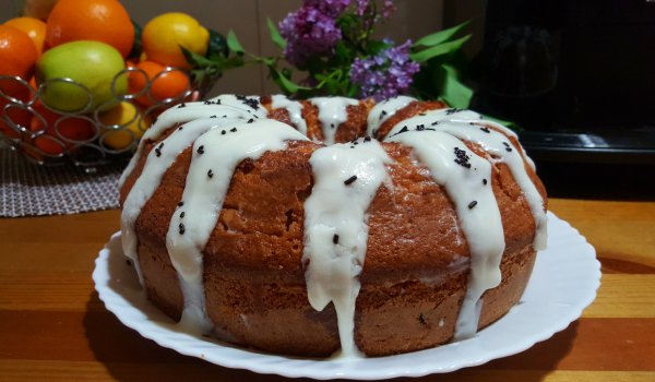 Лимонов кекс с глазура