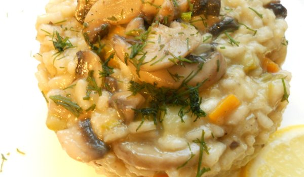 Лимоново ризото със зеленчуци