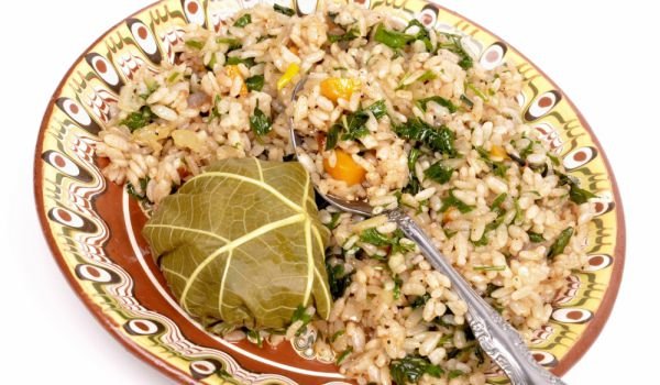 Лозови листа с ориз