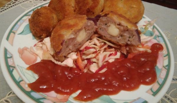 Лучени кръгчета с кайма