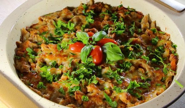 Макарони с пиле по неаполитански