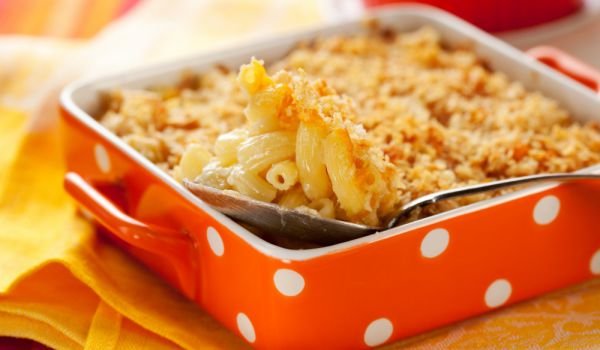 Макарони със сирене и праз