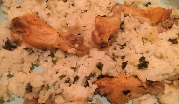 Маншони с ориз и зелен лук