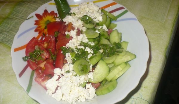 Маринована шопска салата