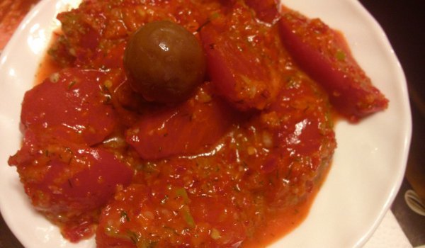 Мариновани домати в сос
