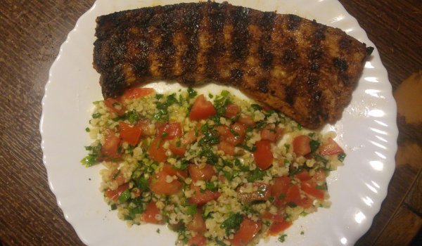 Мариновани свински гърди с горчица на скара