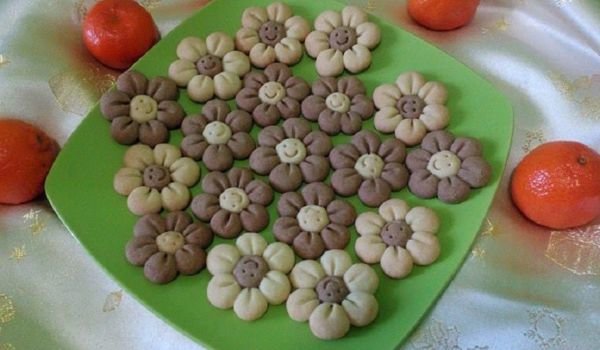Маслени бисквитки Усмихнато цвете
