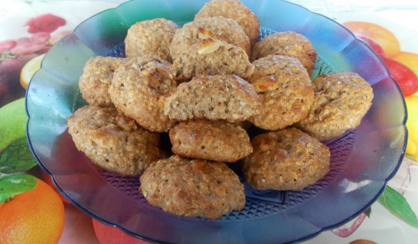 Меденки с лимец, овесени ядки и бял шоколад
