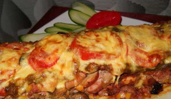 Месно руло с царевица и гъби