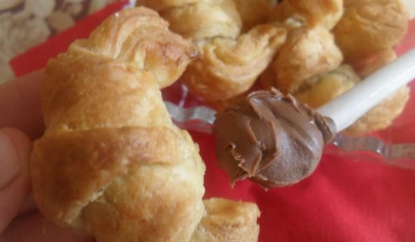 Мини кроасани с шоколад
