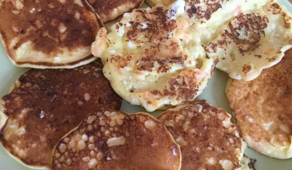 Мини солени палачинки с моркови