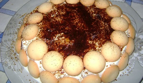 Мини тортичка с маскарпоне и бишкоти