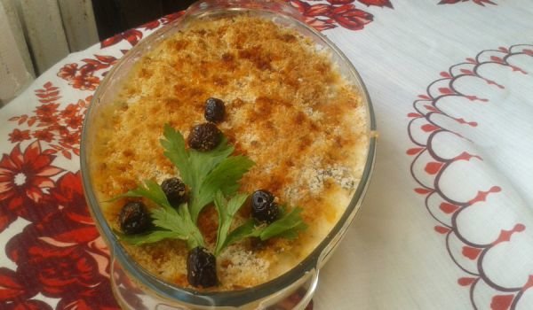 Млечен карфиол на фурна