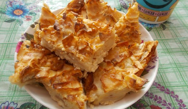 Млечна баница с юфка