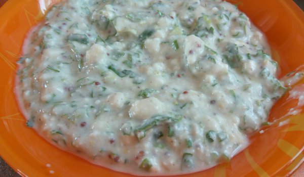 Млечна разядка със сирене