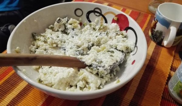 Млечна салата с кускус
