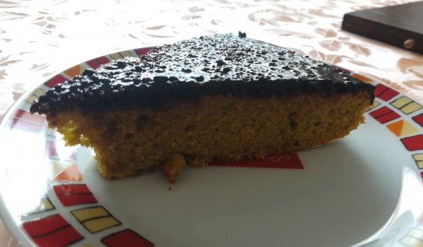 Морковен сладкиш с какаова заливка