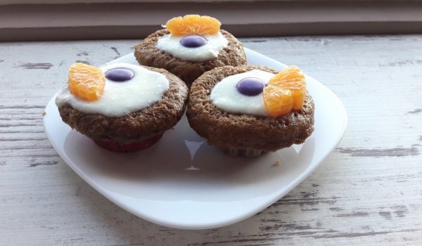 Морковени къпкейкове