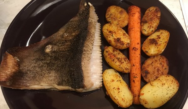 Морска лисица с пресни картофи