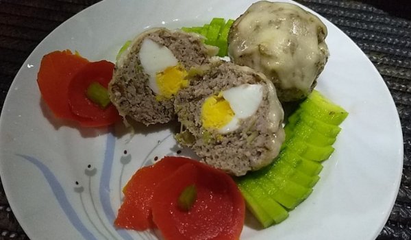 Мъфини с кайма и яйца