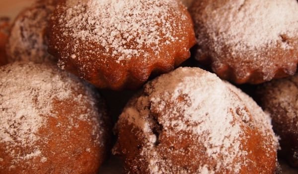 Мъфини с какао и течен шоколад