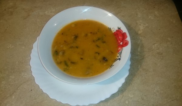 Мъжка гъбена каша с праз и зелев сок