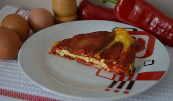 Мързеливи чушки бюрек с прясно мляко