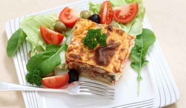 Мусака от дроб, бъбреци и език