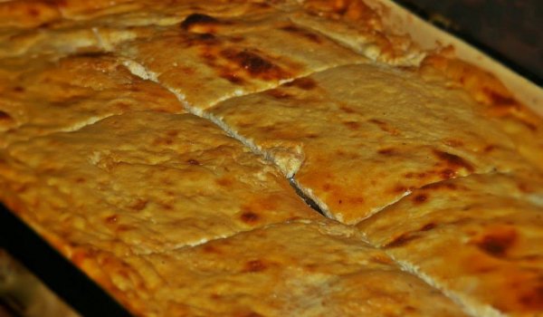 Мусака от месо с пържен хляб
