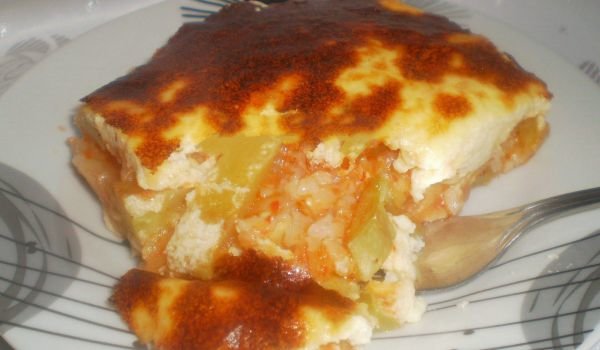 Мусака от тиквички с ориз