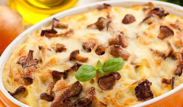 Мусака с гъби и бамя