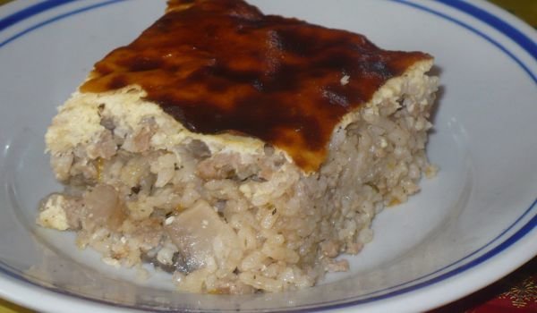 Мусака с гъби и кайма