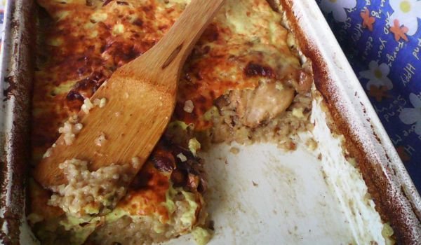 Мусака с ориз и пиле