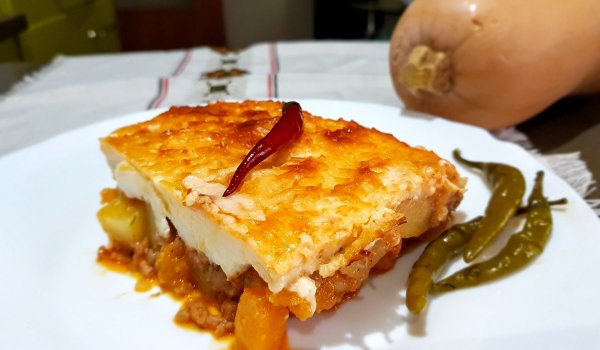 Мусака с тиква и нестандартна заливка