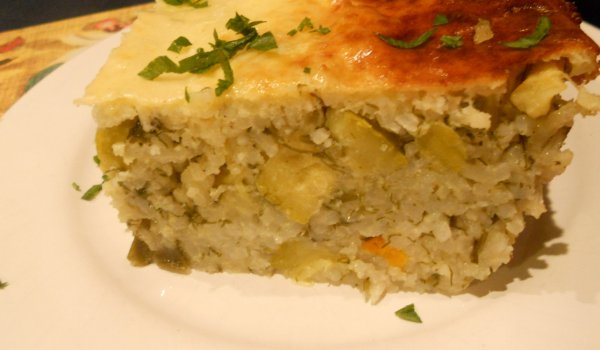 Мусака с тиквички и ориз