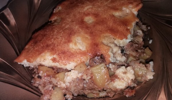 Муска с домашна кайма и ориз