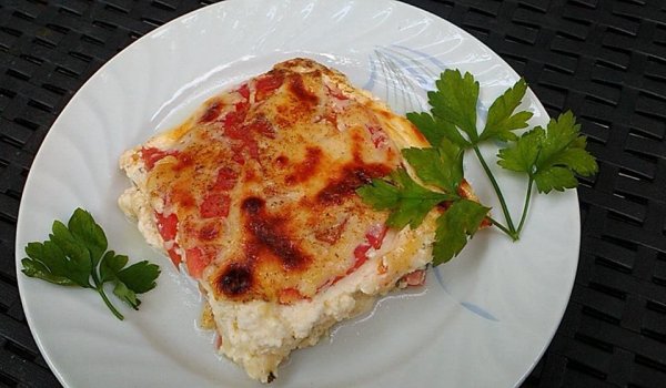 Най-бързата запеканка с колбас и зеленчуци