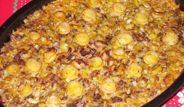 Най-вкусната постна гозба с праз и червен боб