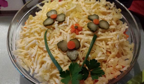 Настъргана картофена салата