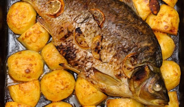 Никулденски шаран с картофи