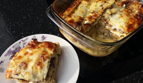 Огретен с гриловани зеленчуци