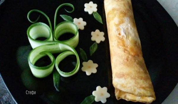 Омлет с кашкавал и свинско филе