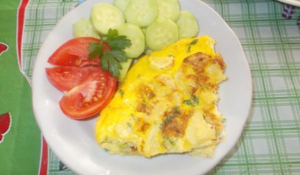 Омлет с тиквичка