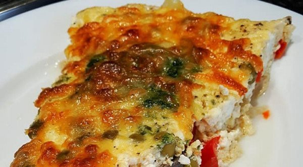 Омлет със зеленчуци (фритата) на фурна