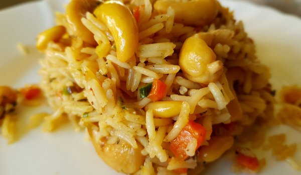 Ориз Басмати с кашу и кедрови ядки