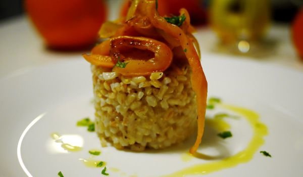 Ориз и лимец с чушки в сладко-кисел сос