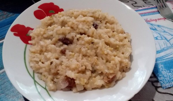 Ориз с булгур и челядинки